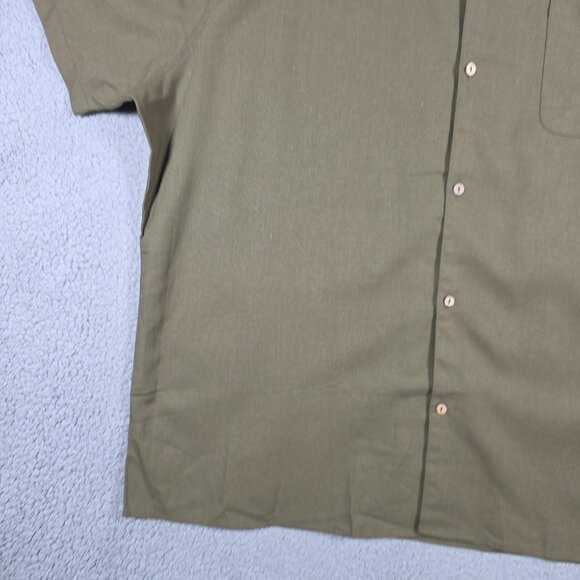 Coofandy Shirt Mens Size 3XL Open Camp Collar Linen Blend Canvas Beach SS NWT - Picture 5 of 11